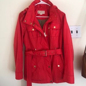 Michael Kors Trench Raincoat with Packable Hood